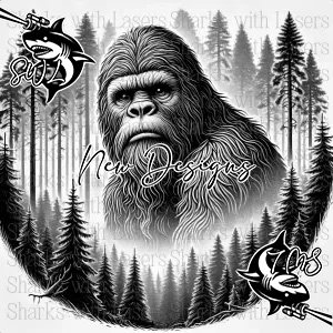 Catch Me Outside Bigfoot HD Image Digital Download – Sharks With Lasers